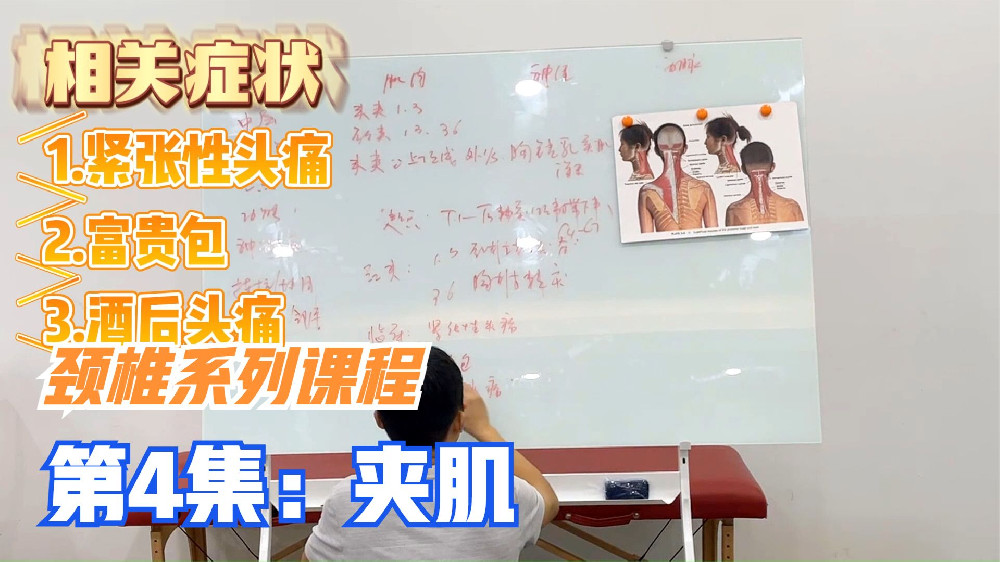 头部夹肌由2块肌肉组成：头夹肌和颈夹肌，头痛，富贵包与其有关